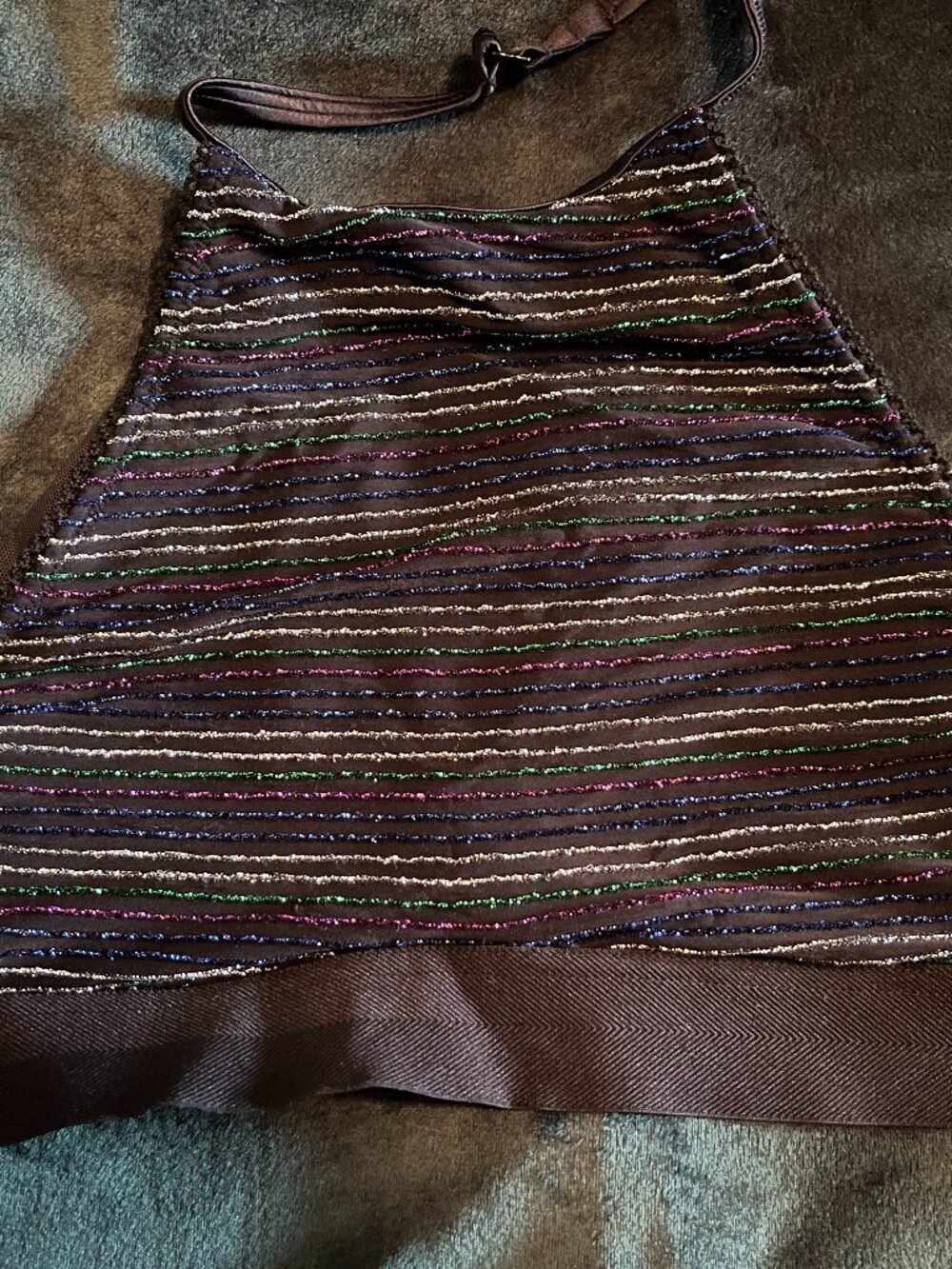 Victoria's Secret Rainbow Sparkly Halter Top Bralette - Small
